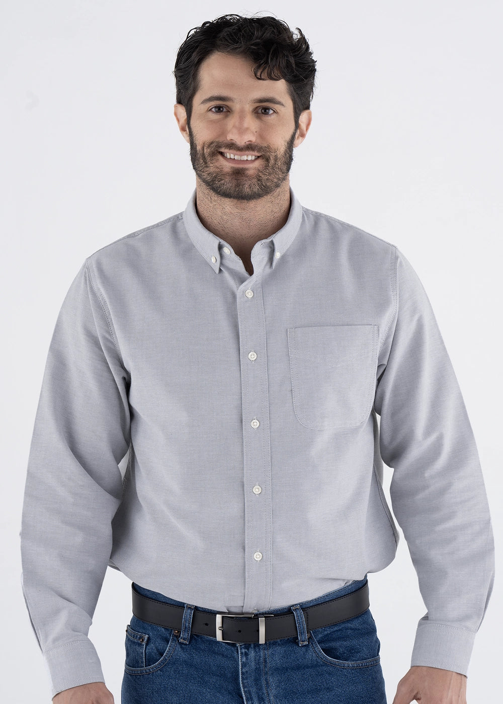 Camisa Hombre Manga Larga Oxford