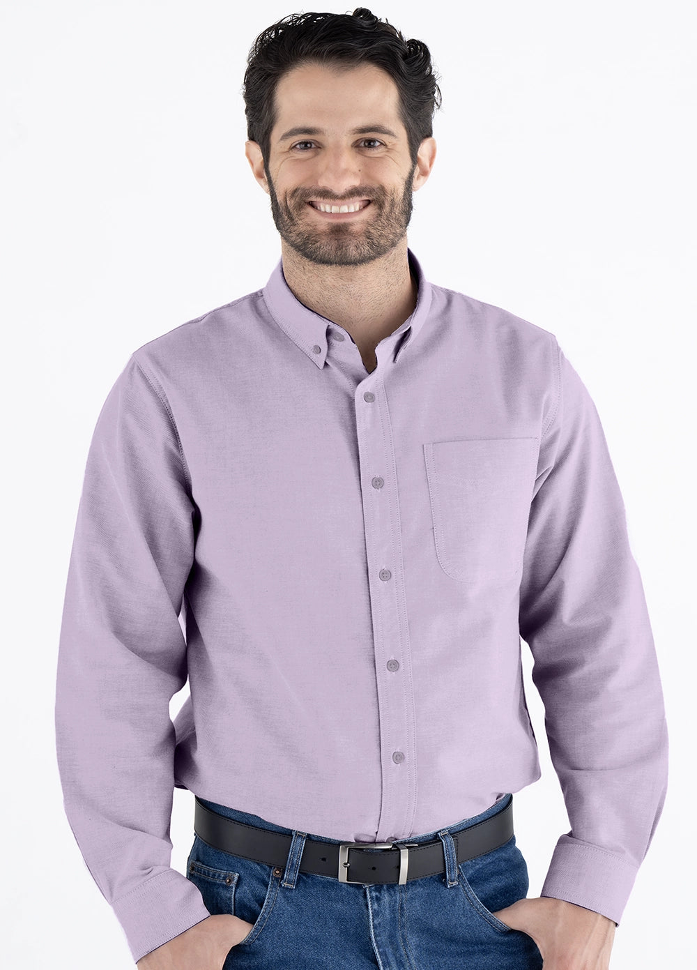 Camisa Hombre Manga Larga Oxford