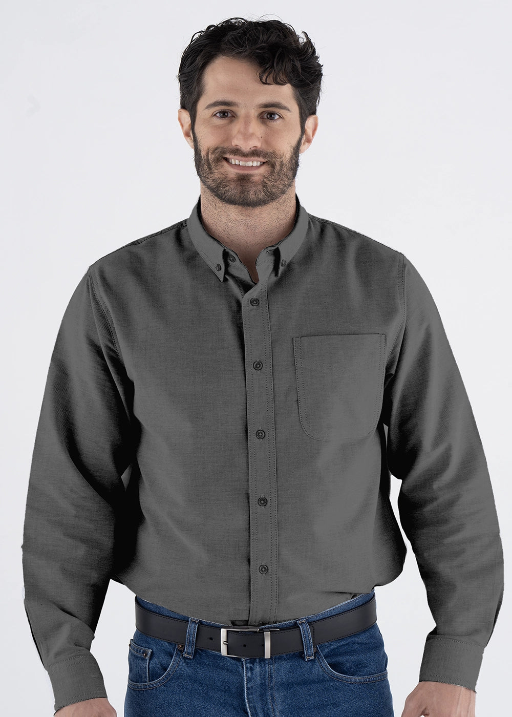 Camisa Hombre Manga Larga Oxford