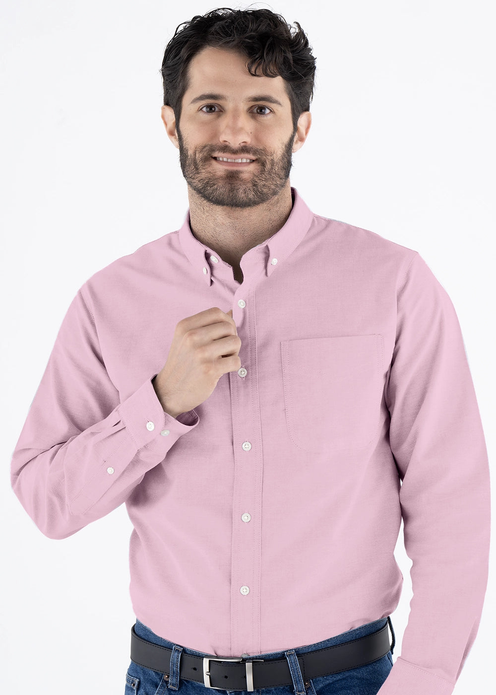 Camisa Hombre Manga Larga Oxford