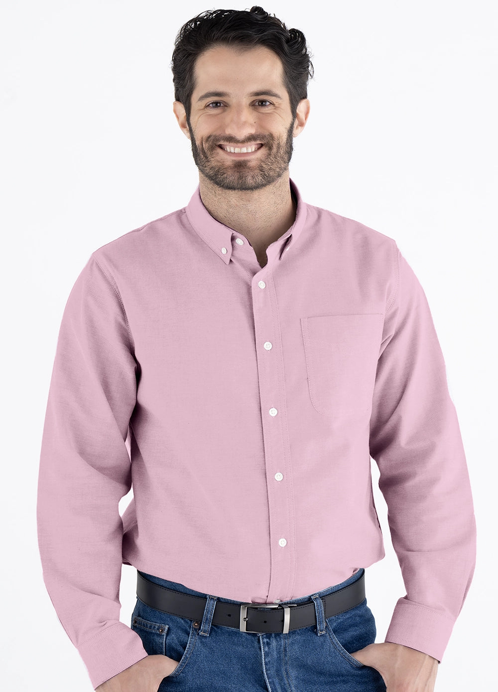 Camisa Hombre Manga Larga Oxford