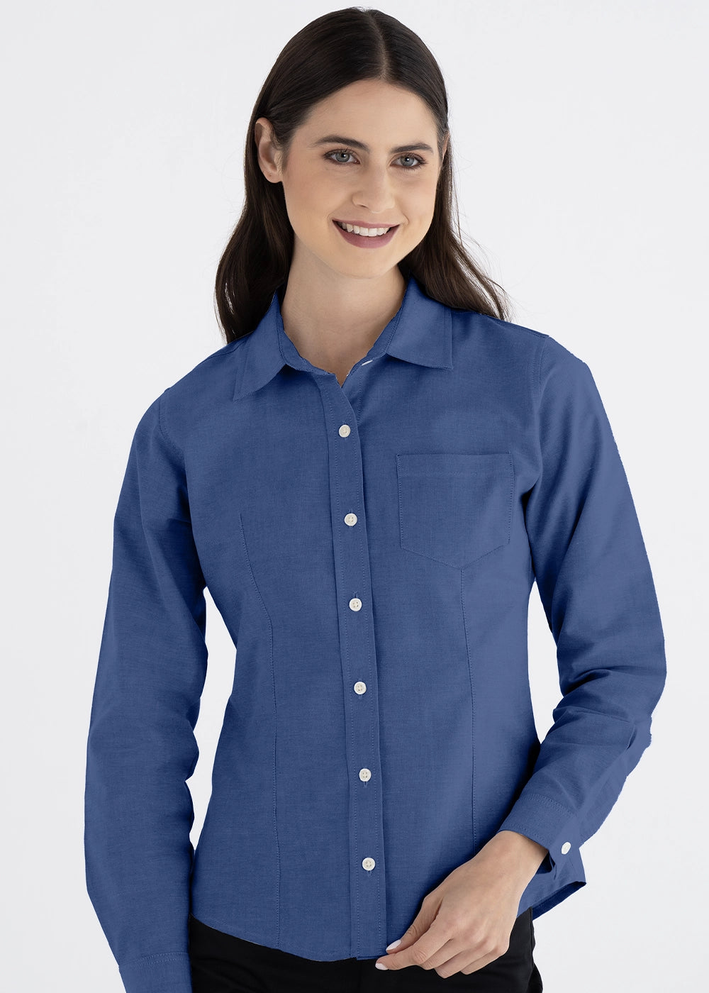 Blusa Mujer Manga Larga Oxford