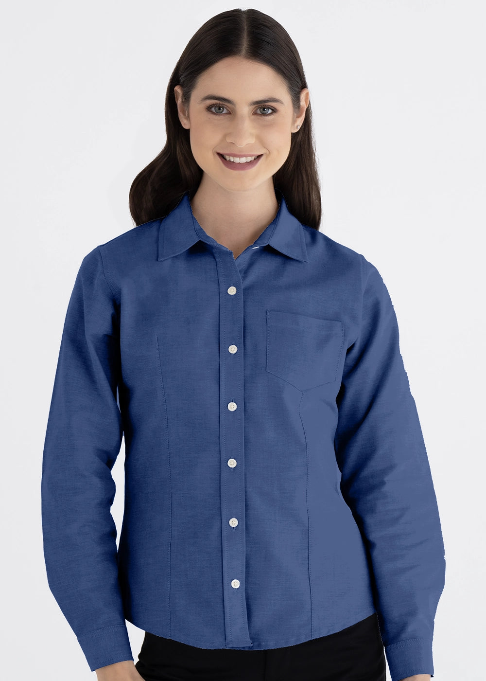 Blusa Mujer Manga Larga Oxford