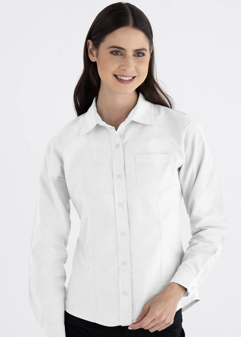 Blusa Mujer Manga Larga Oxford