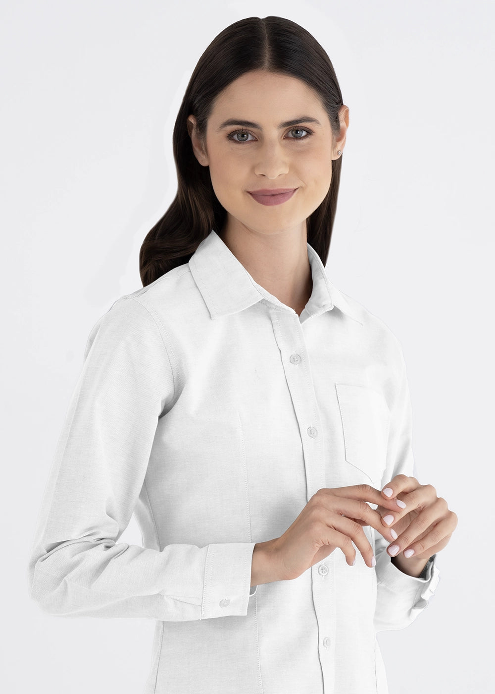 Blusa Mujer Manga Larga Oxford