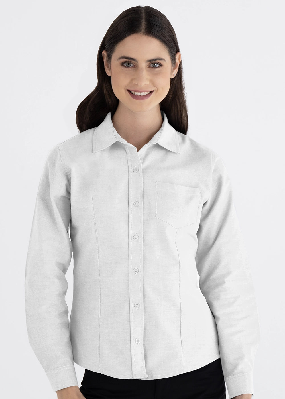 Blusa Mujer Manga Larga Oxford
