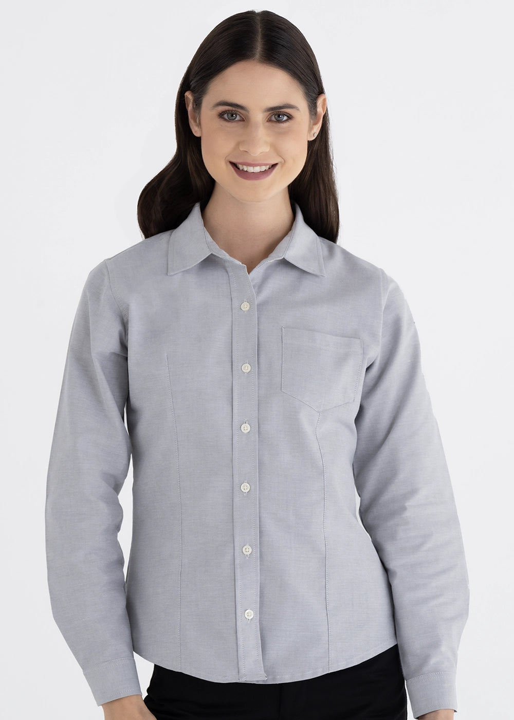 Blusa Mujer Manga Larga Oxford