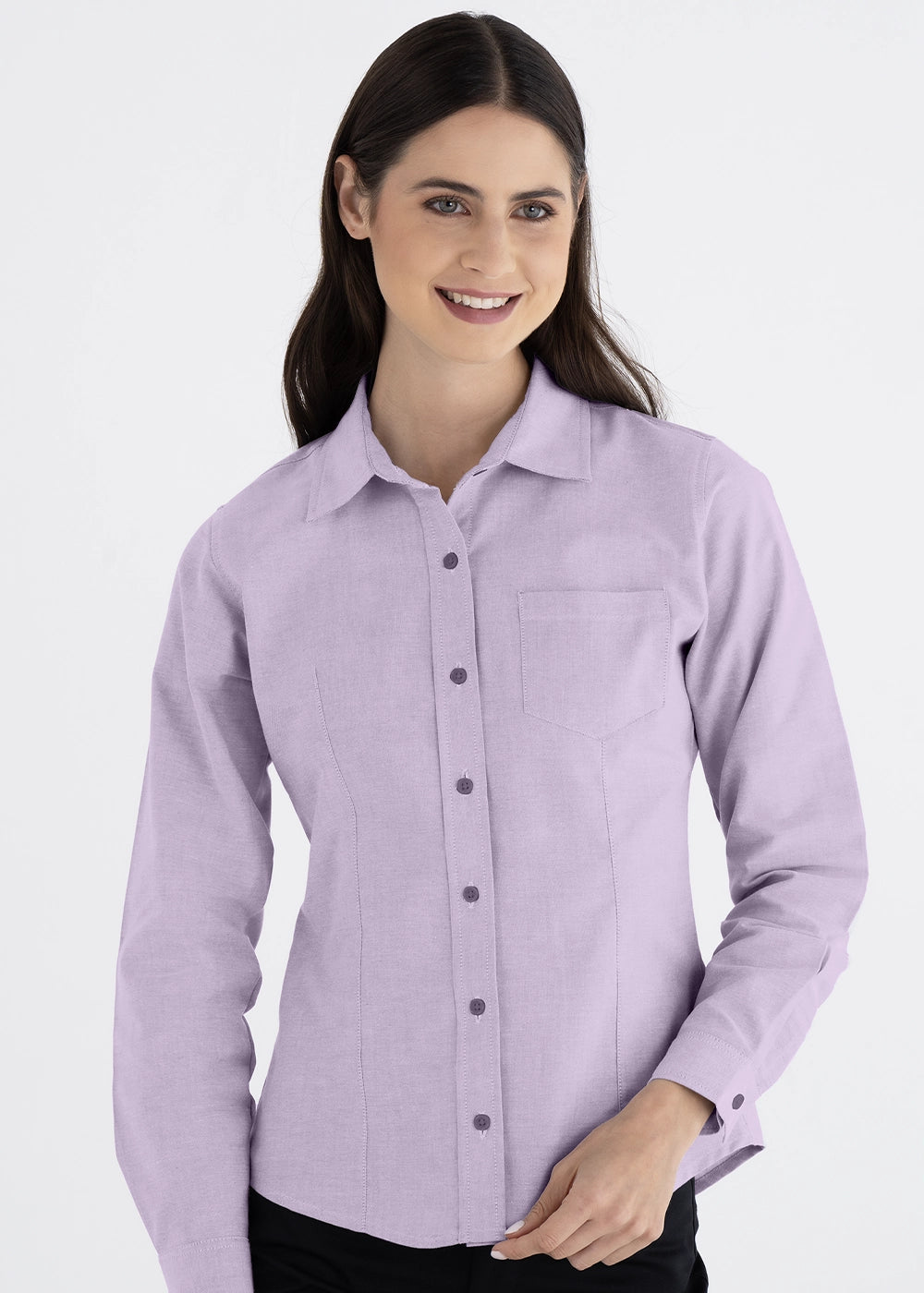 Blusa Mujer Manga Larga Oxford