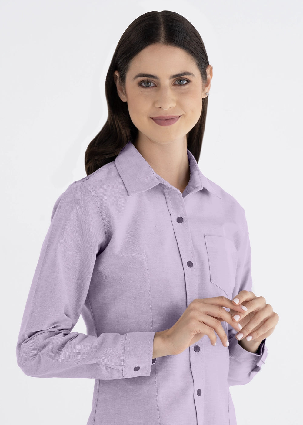 Blusa Mujer Manga Larga Oxford