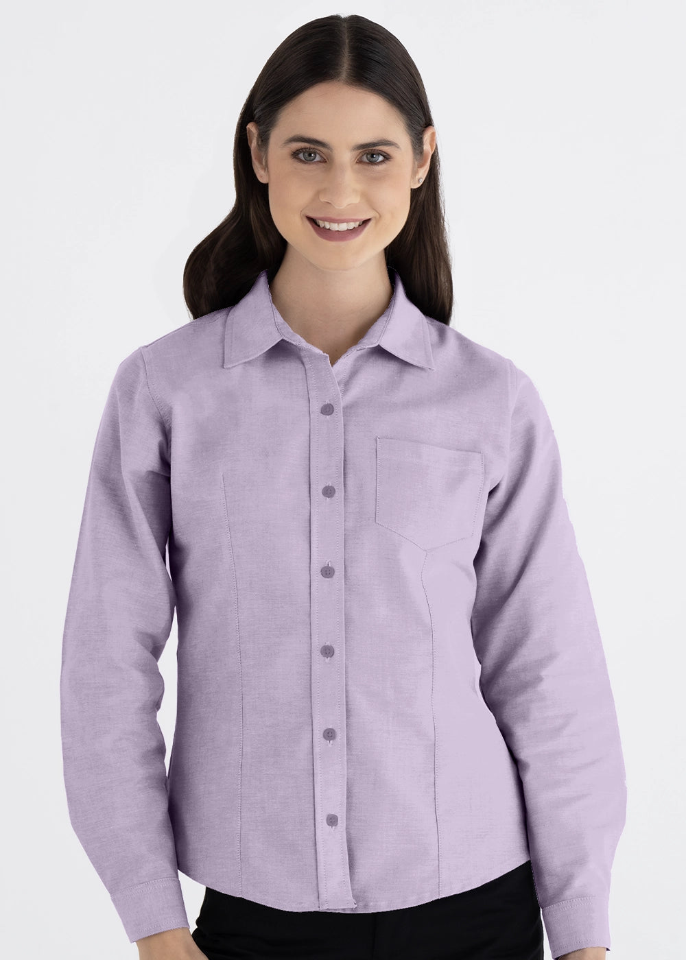 Blusa Mujer Manga Larga Oxford