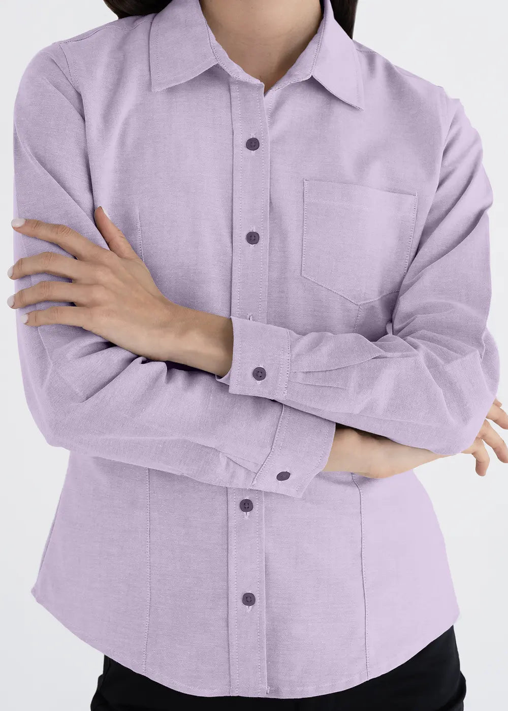 Blusa Mujer Manga Larga Oxford
