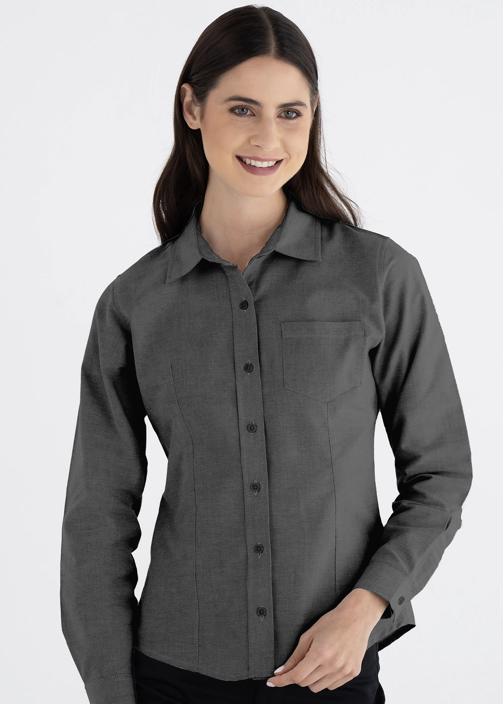 Blusa Mujer Manga Larga Oxford