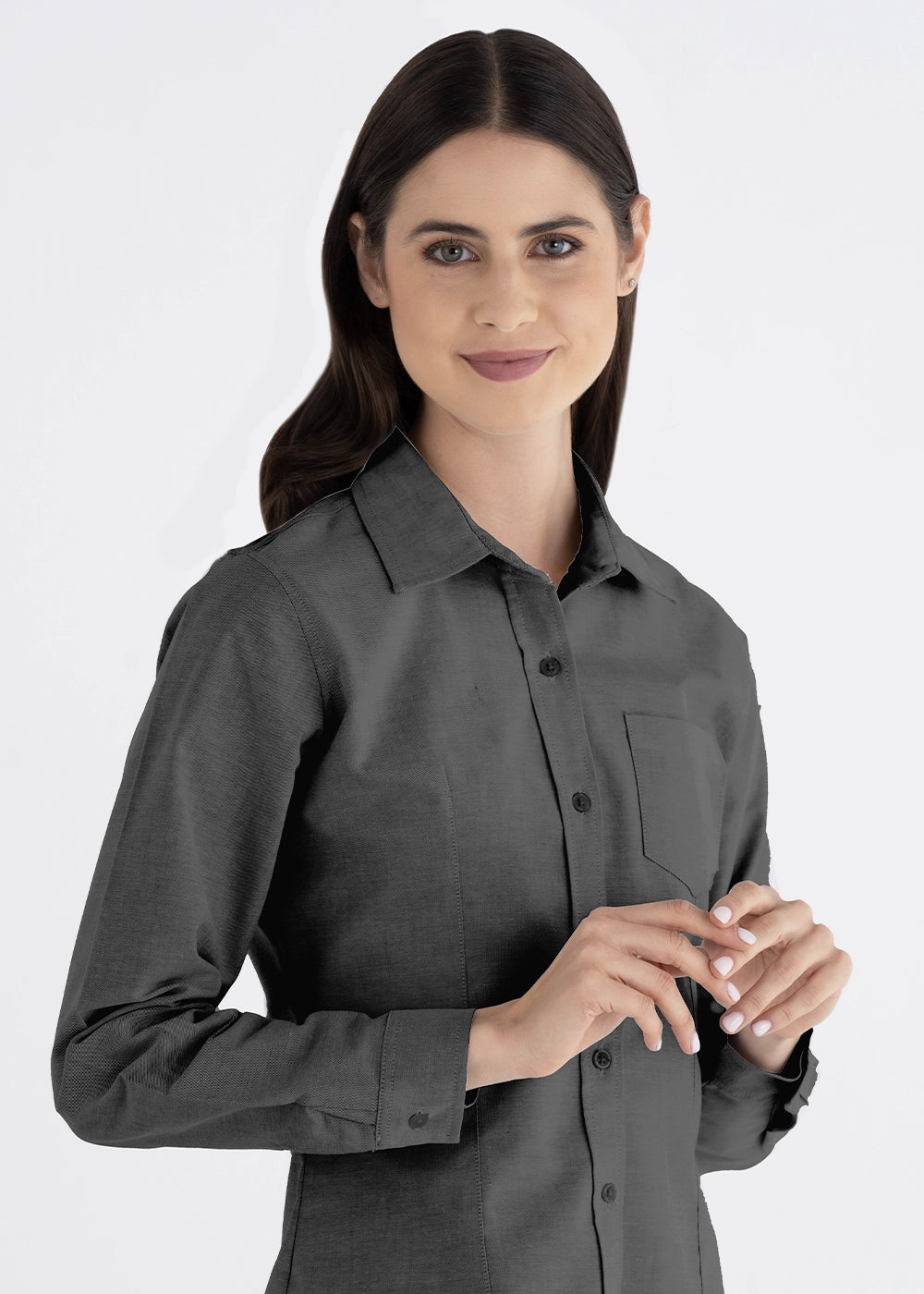 Blusa Mujer Manga Larga Oxford