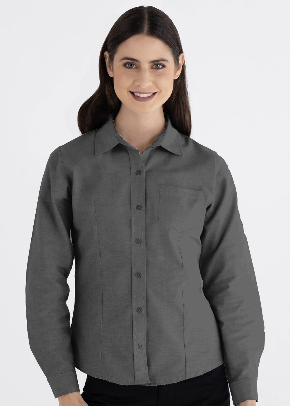 Blusa Mujer Manga Larga Oxford