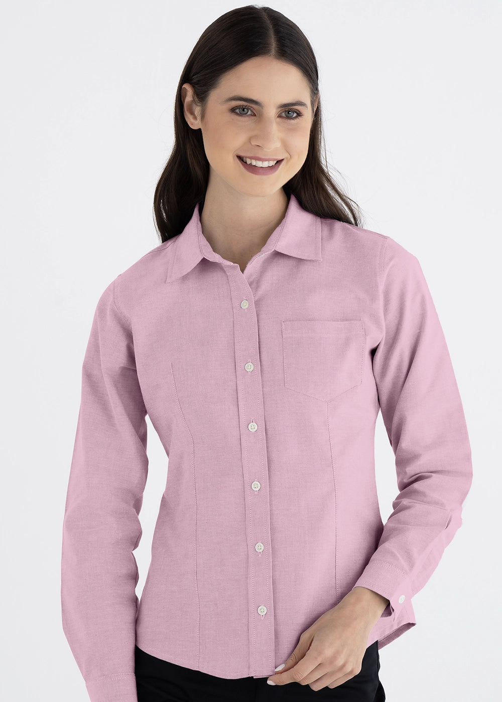 Blusa Mujer Manga Larga Oxford