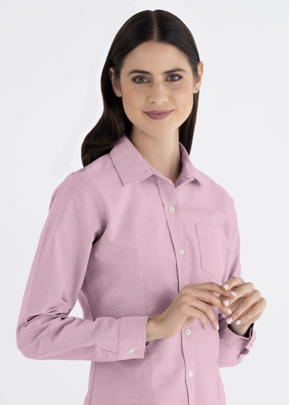 Blusa Mujer Manga Larga Oxford