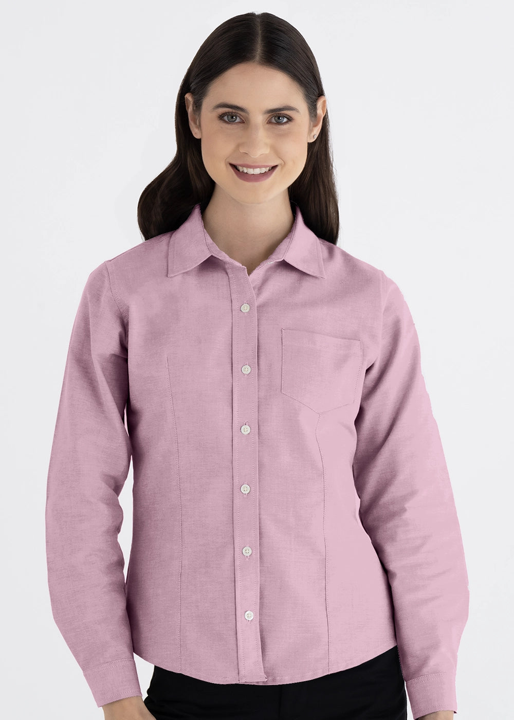 Blusa Mujer Manga Larga Oxford
