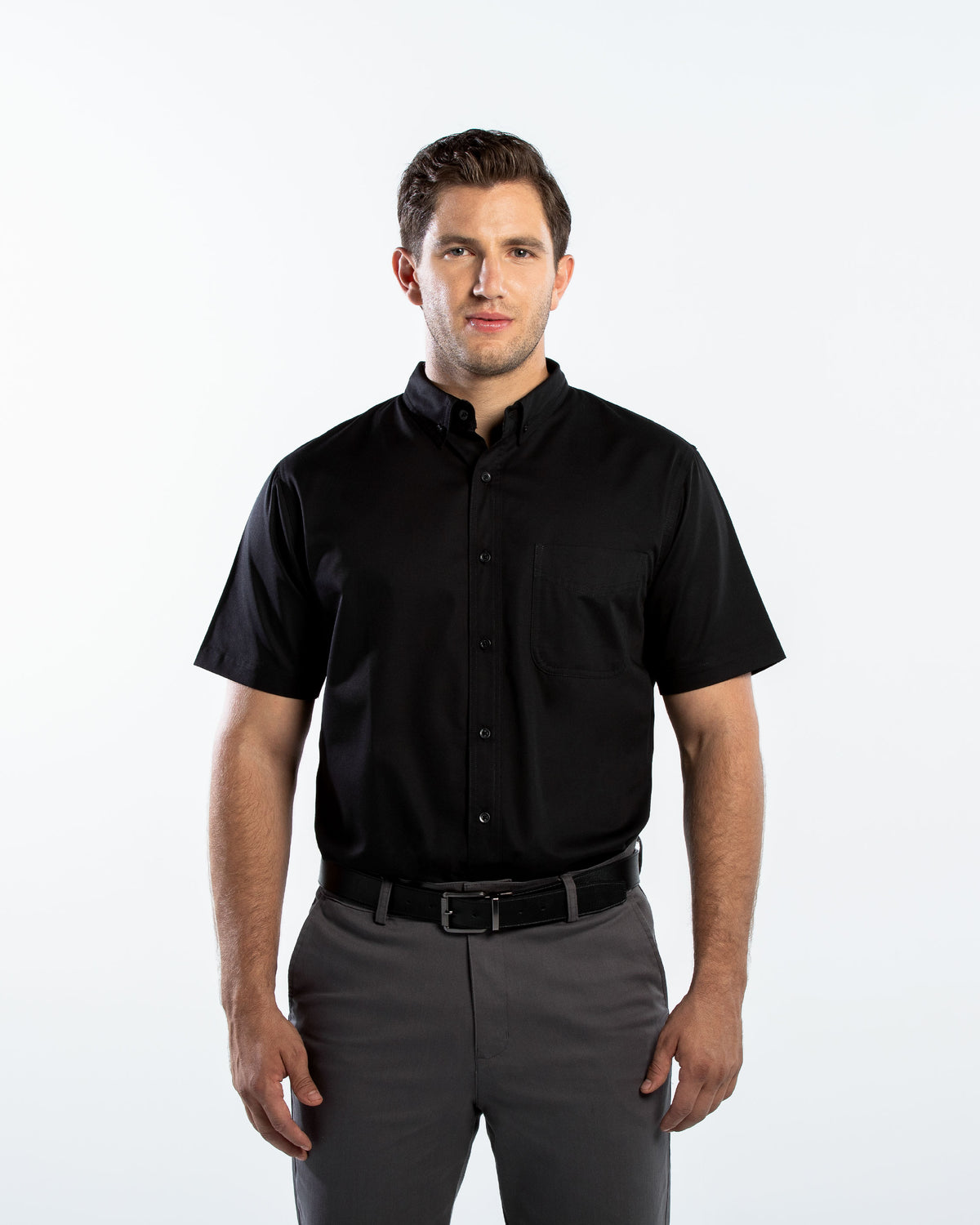 Camisa Hombre Manga Corta Polycotton