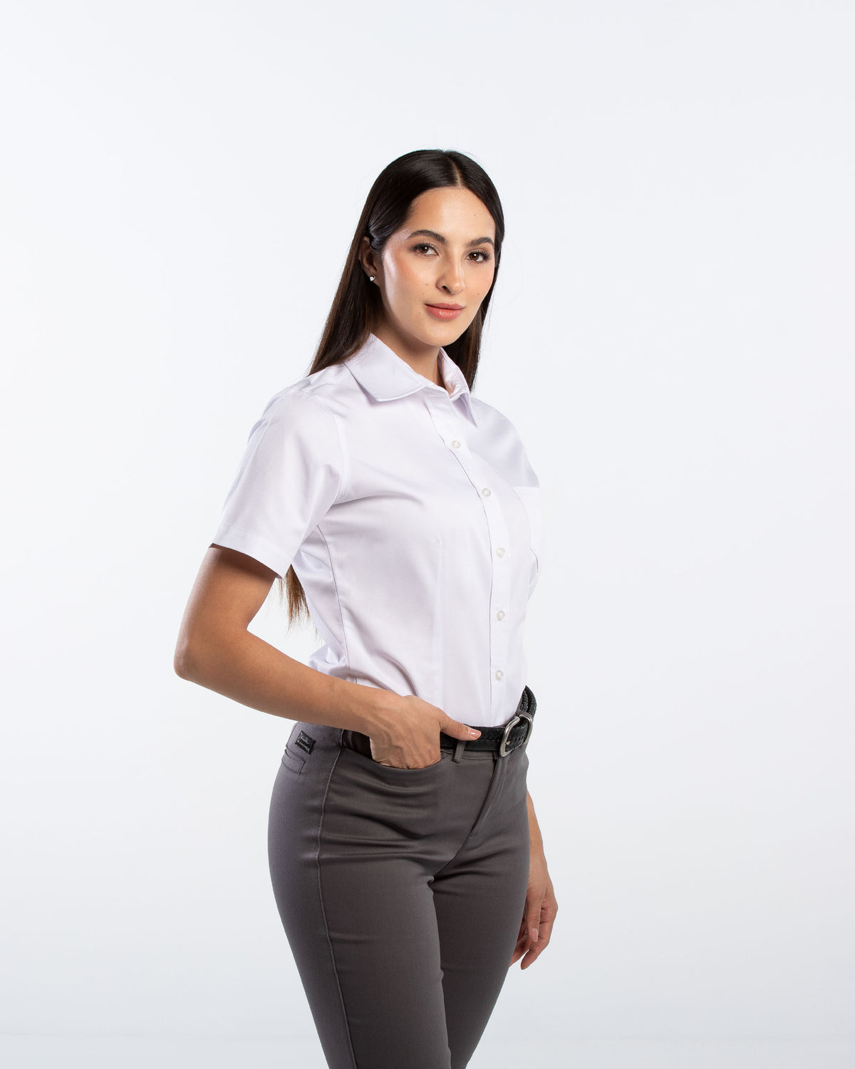 Blusa Mujer Manga Corta Polycotton