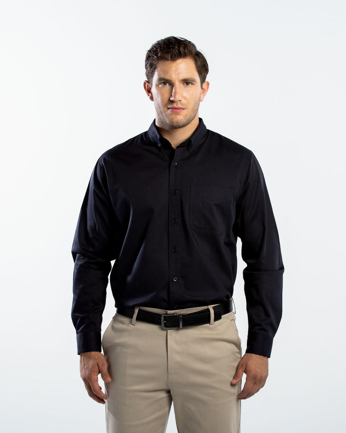 Camisa Hombre Manga Larga Polycotton