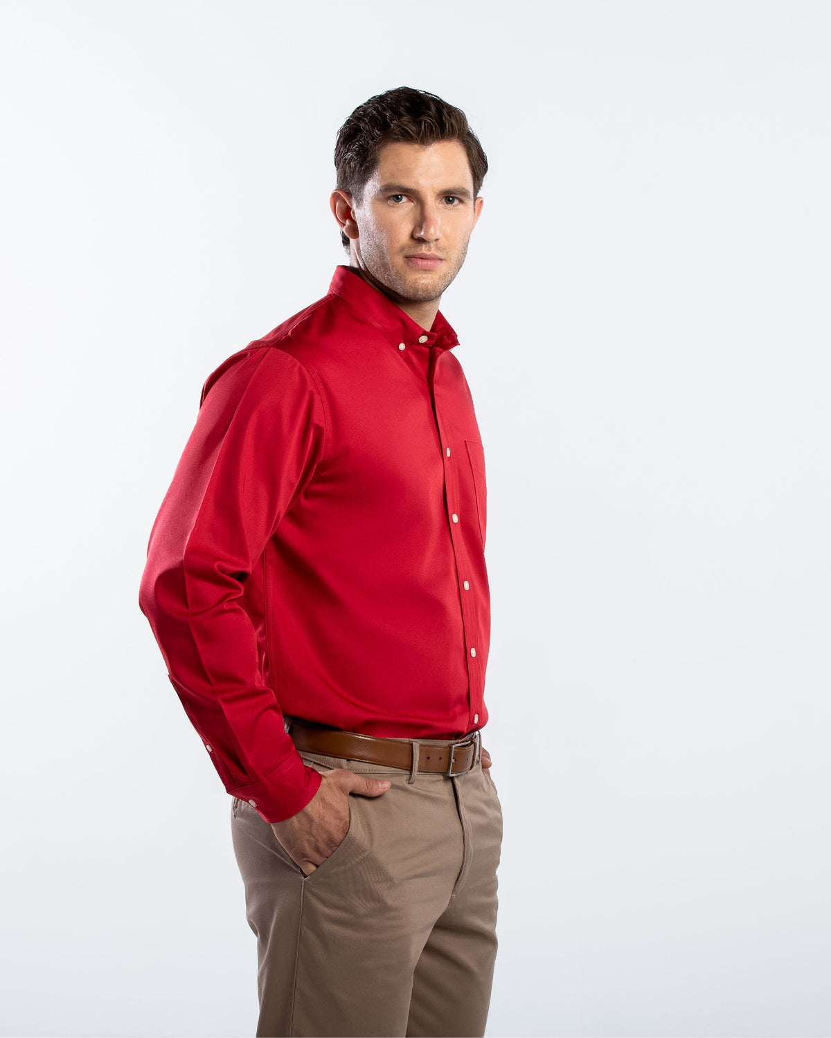 Camisa Hombre Manga Larga Polycotton