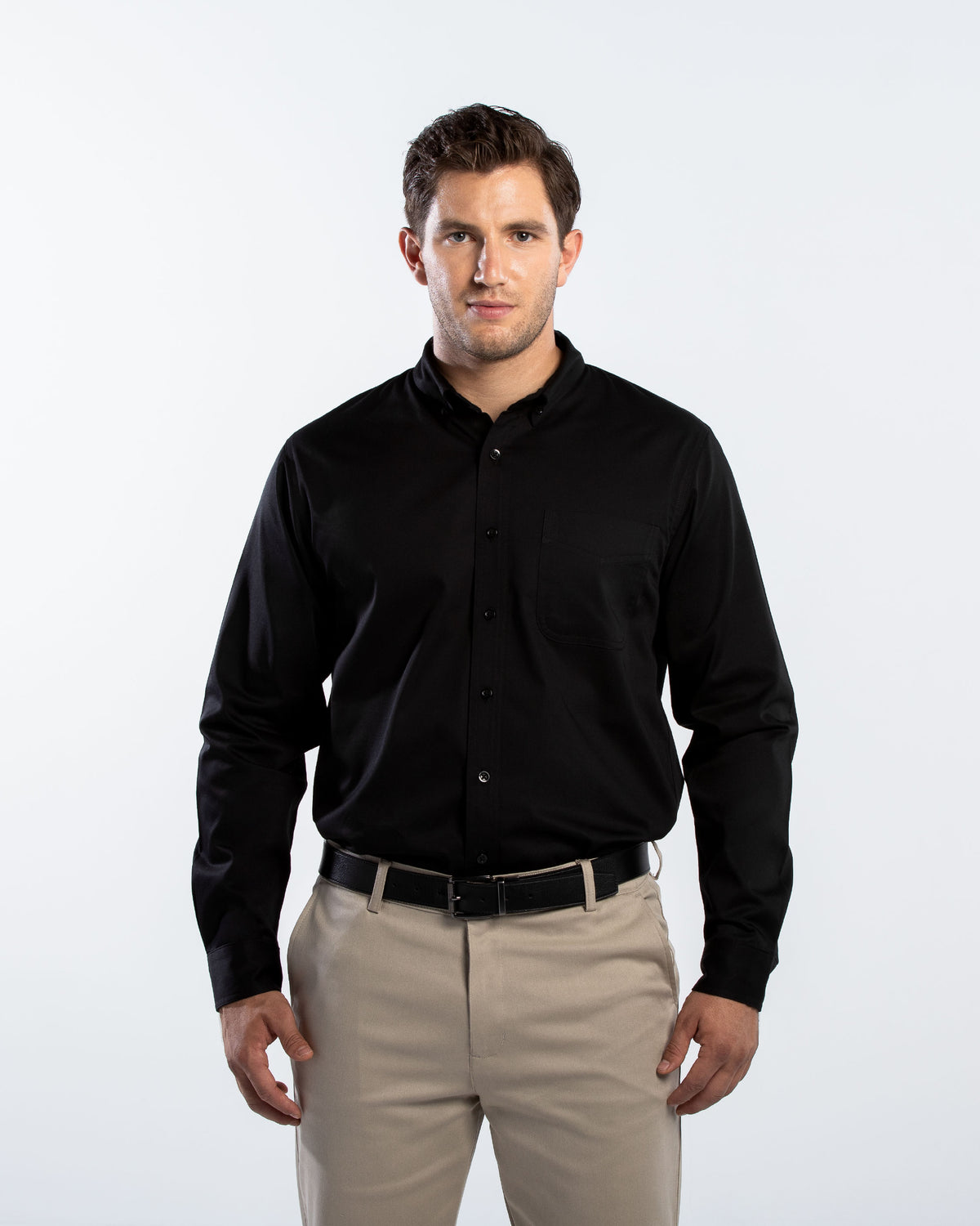 Camisa Hombre Manga Larga Polycotton