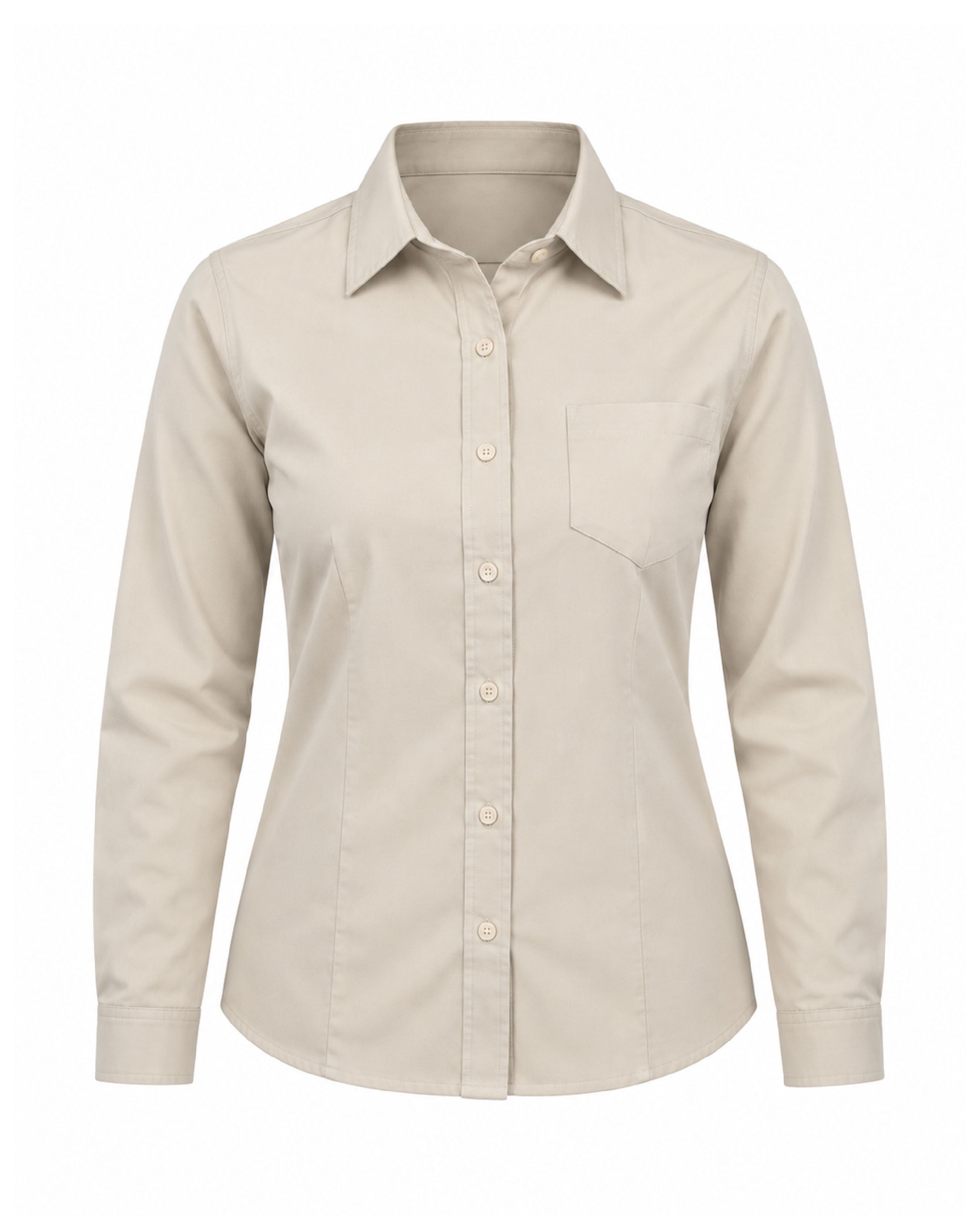 Blusa Mujer Manga Larga Polycotton