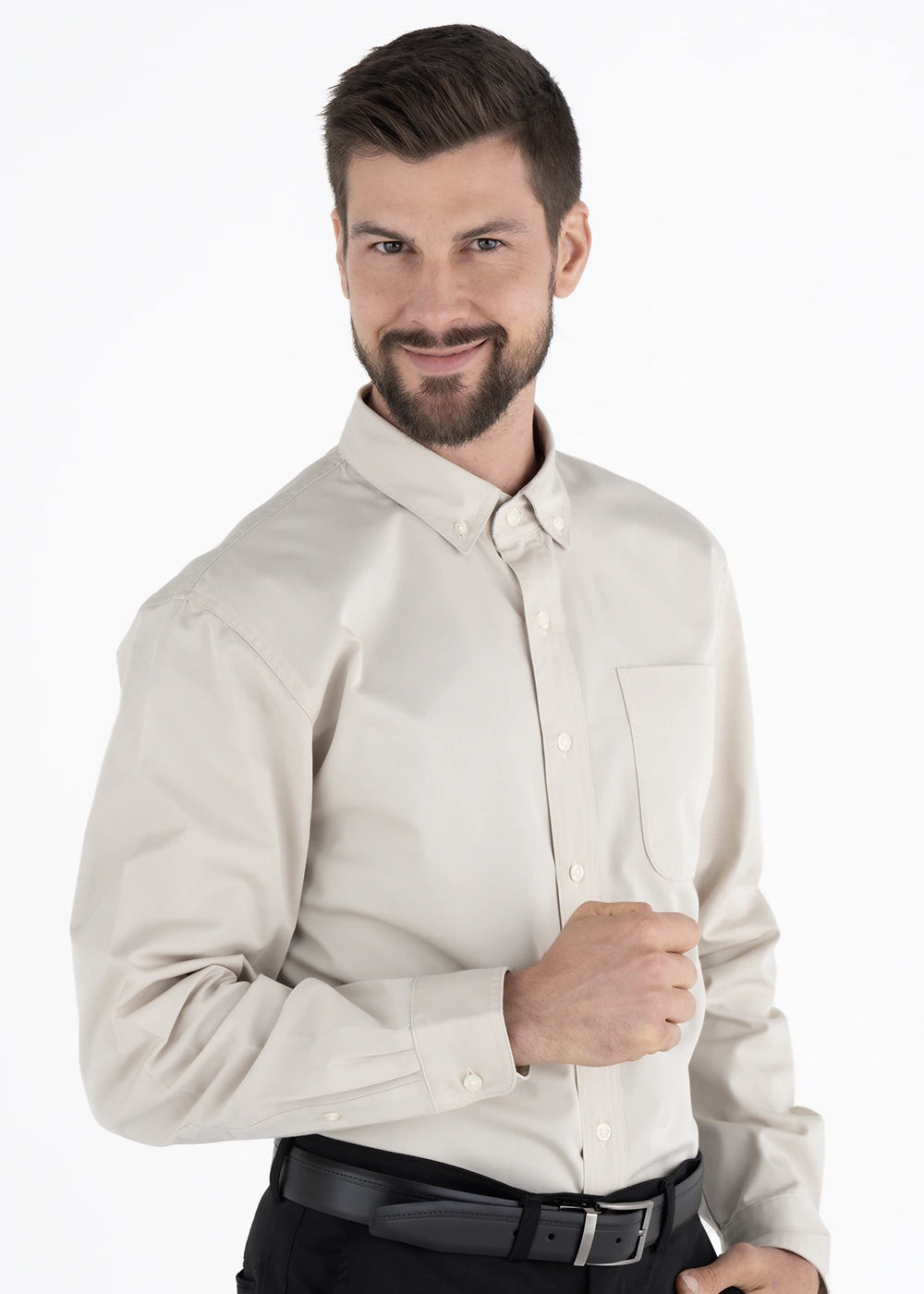 Camisa Hombre Manga Larga Polycotton