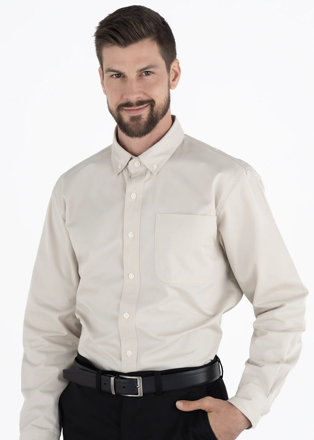 Camisa Hombre Manga Larga Polycotton