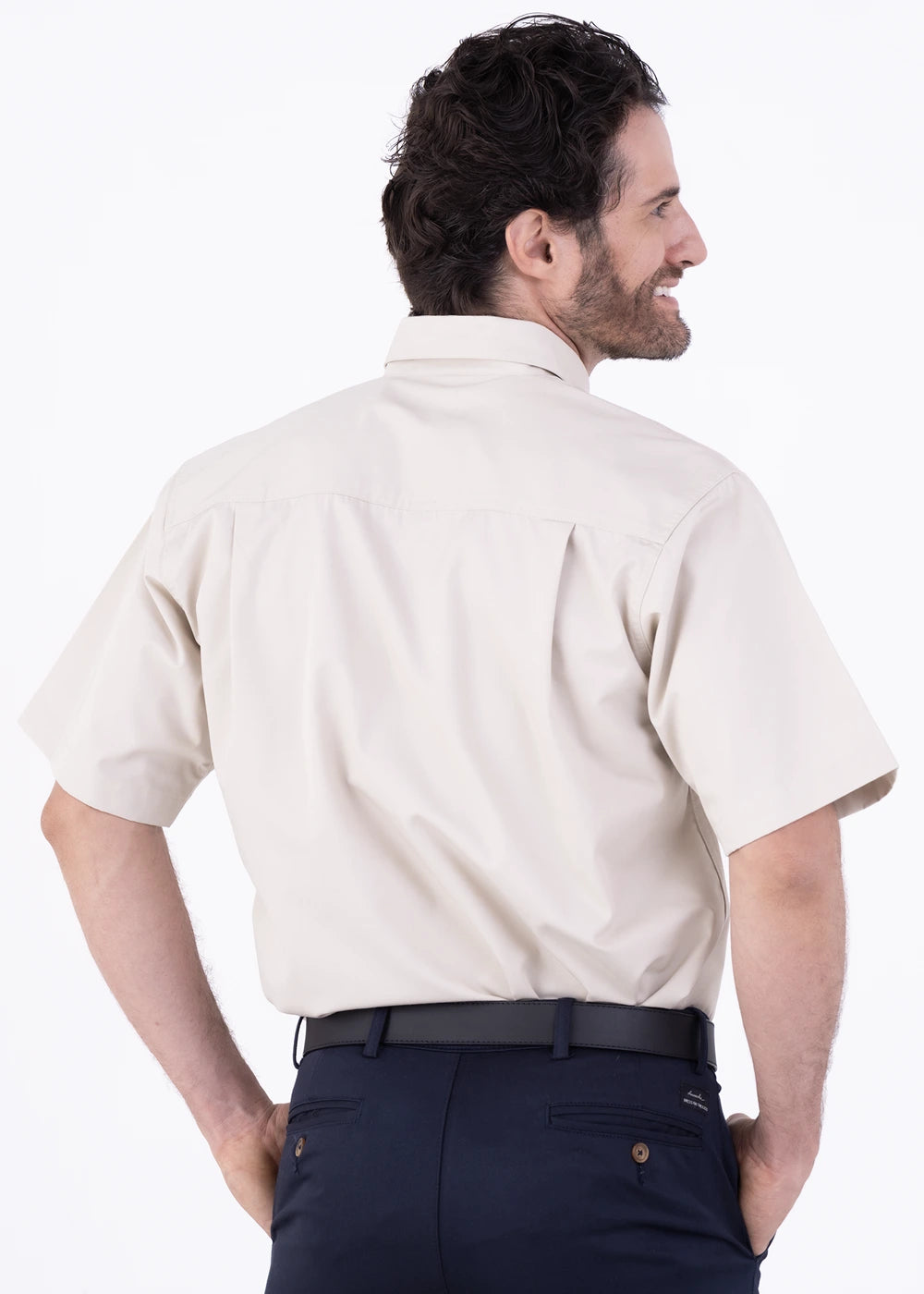 Camisa Hombre Manga Corta Polycotton