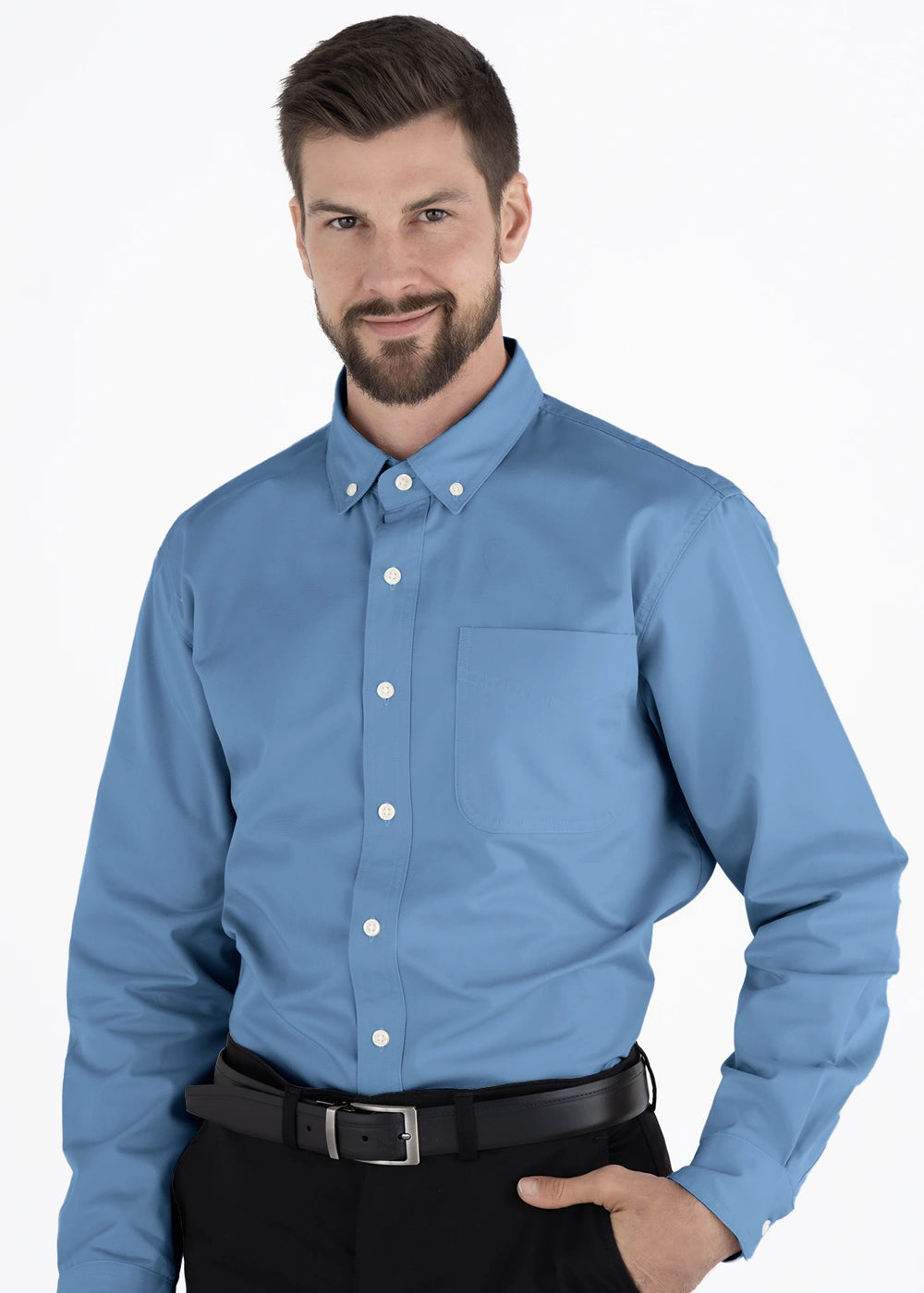Camisa Hombre Manga Larga Polycotton
