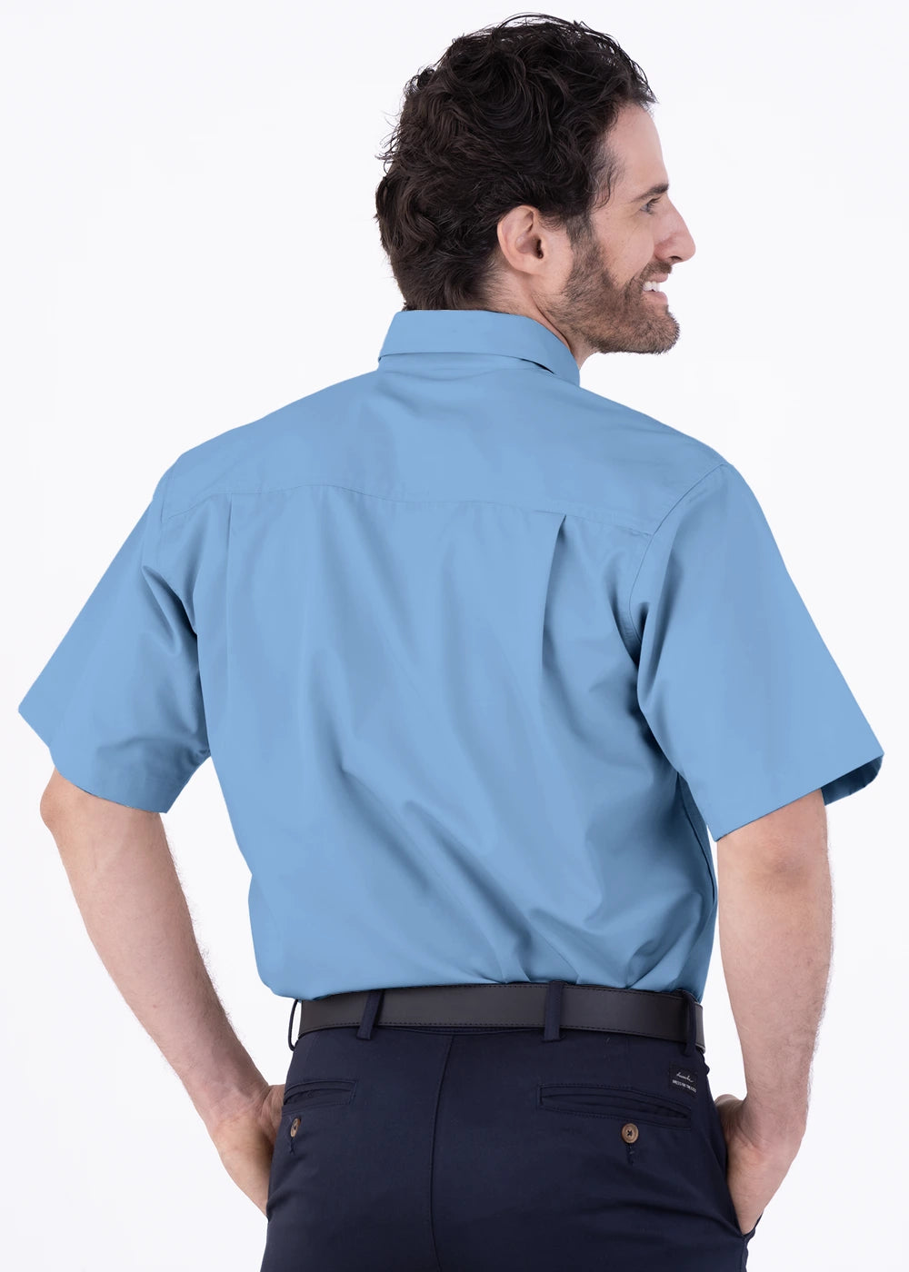 Camisa Hombre Manga Corta Polycotton