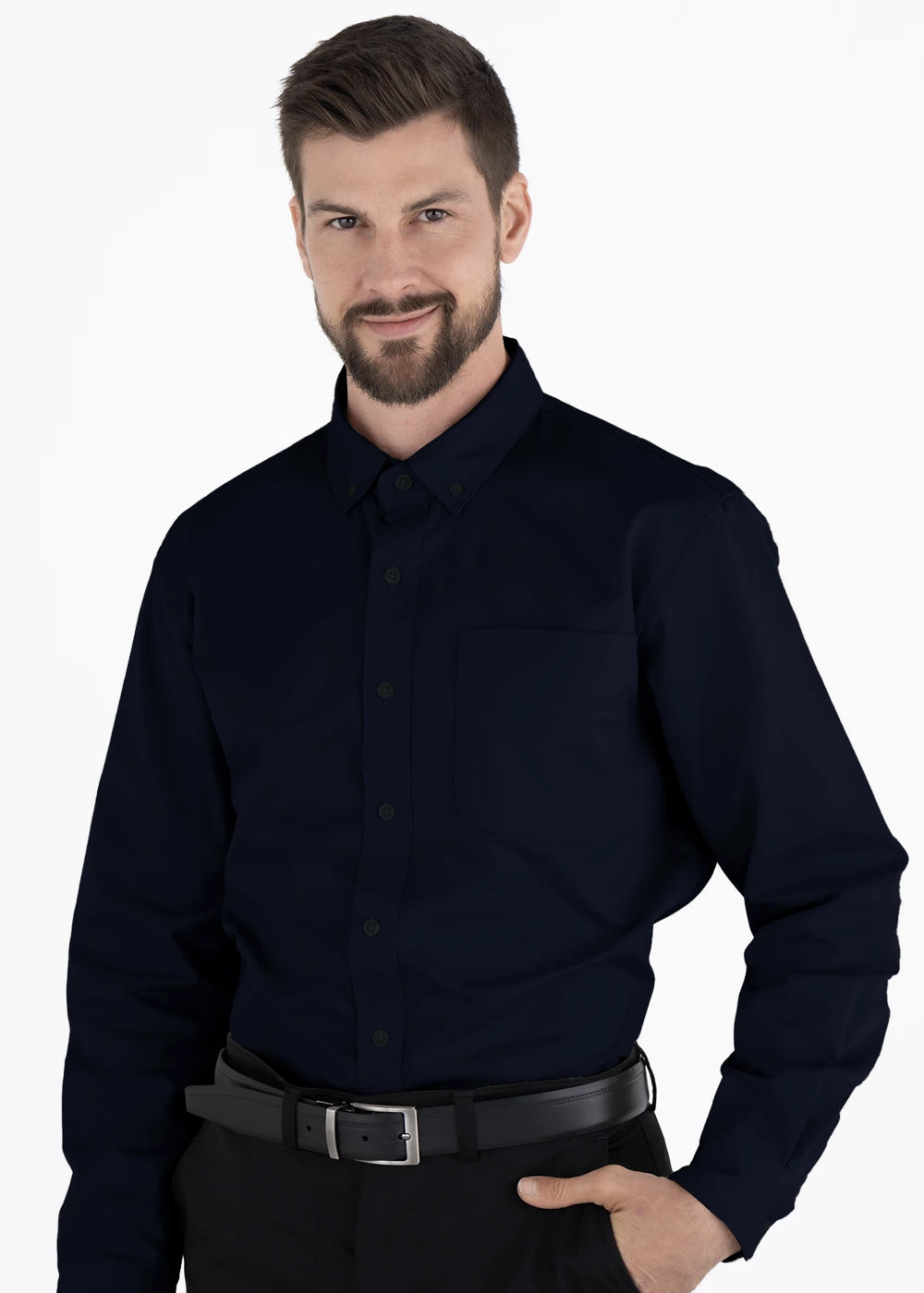 Camisa Hombre Manga Larga Polycotton
