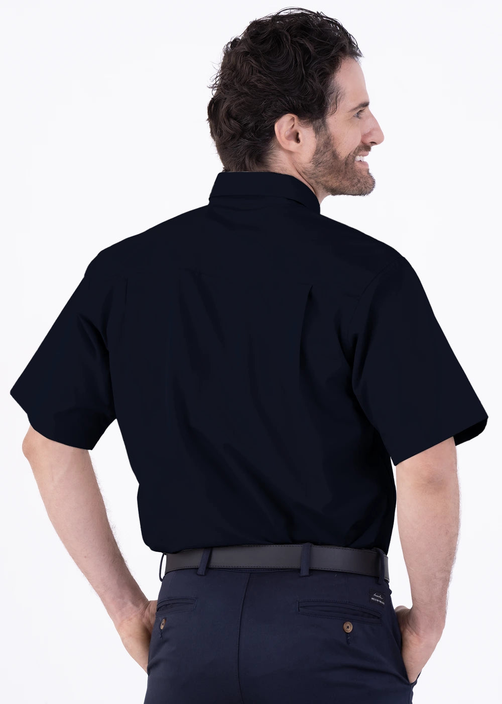 Camisa Hombre Manga Corta Polycotton