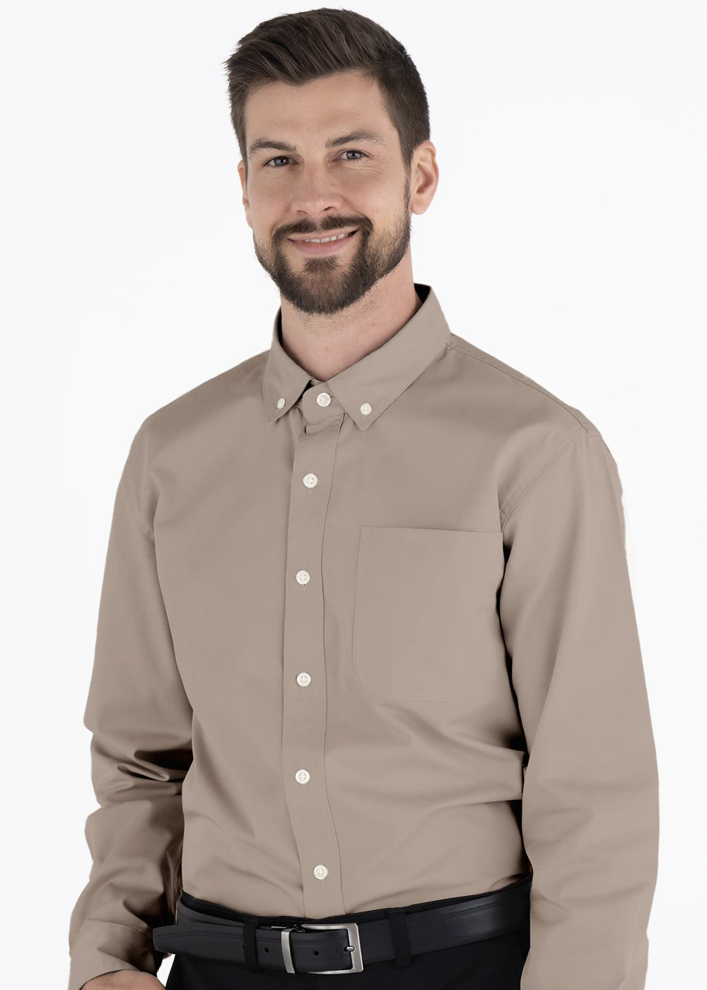 Camisa Hombre Manga Larga Polycotton