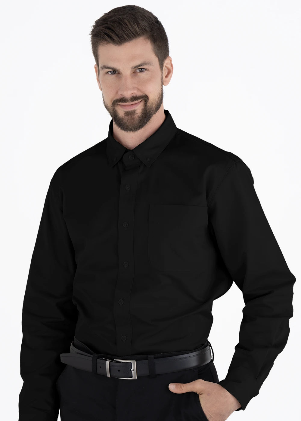 Camisa Hombre Manga Larga Polycotton