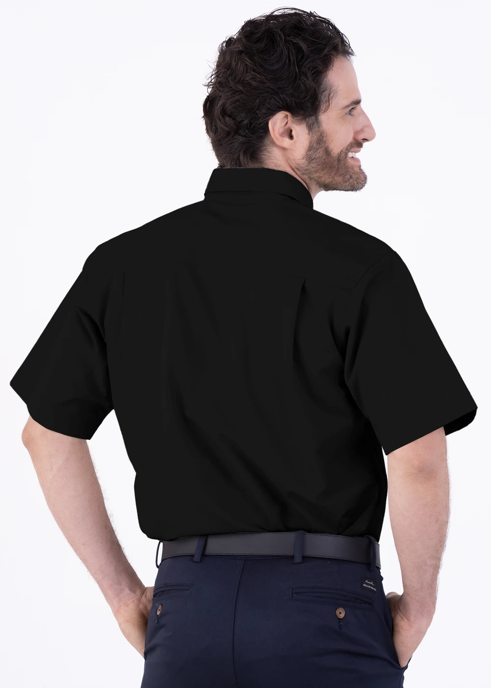 Camisa Hombre Manga Corta Polycotton
