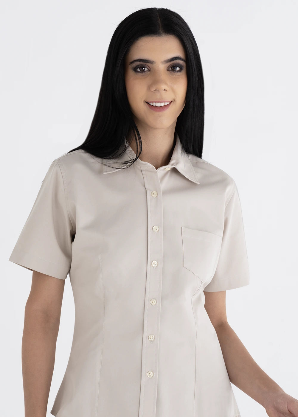 Blusa Mujer Manga Corta Polycotton