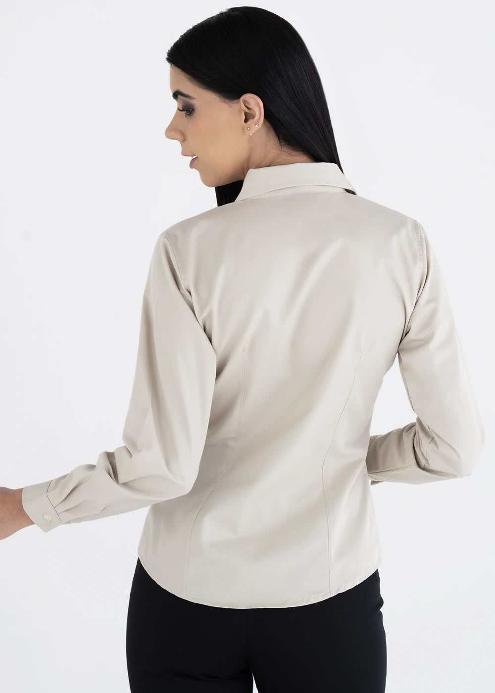 Blusa Mujer Manga Larga Polycotton