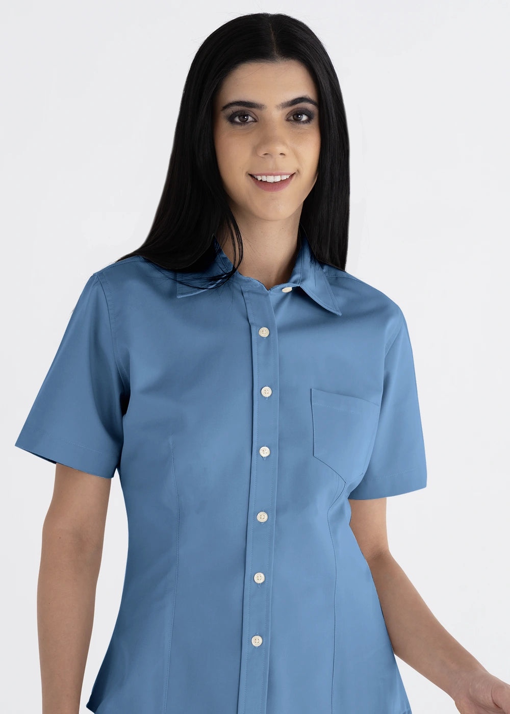 Blusa Mujer Manga Corta Polycotton