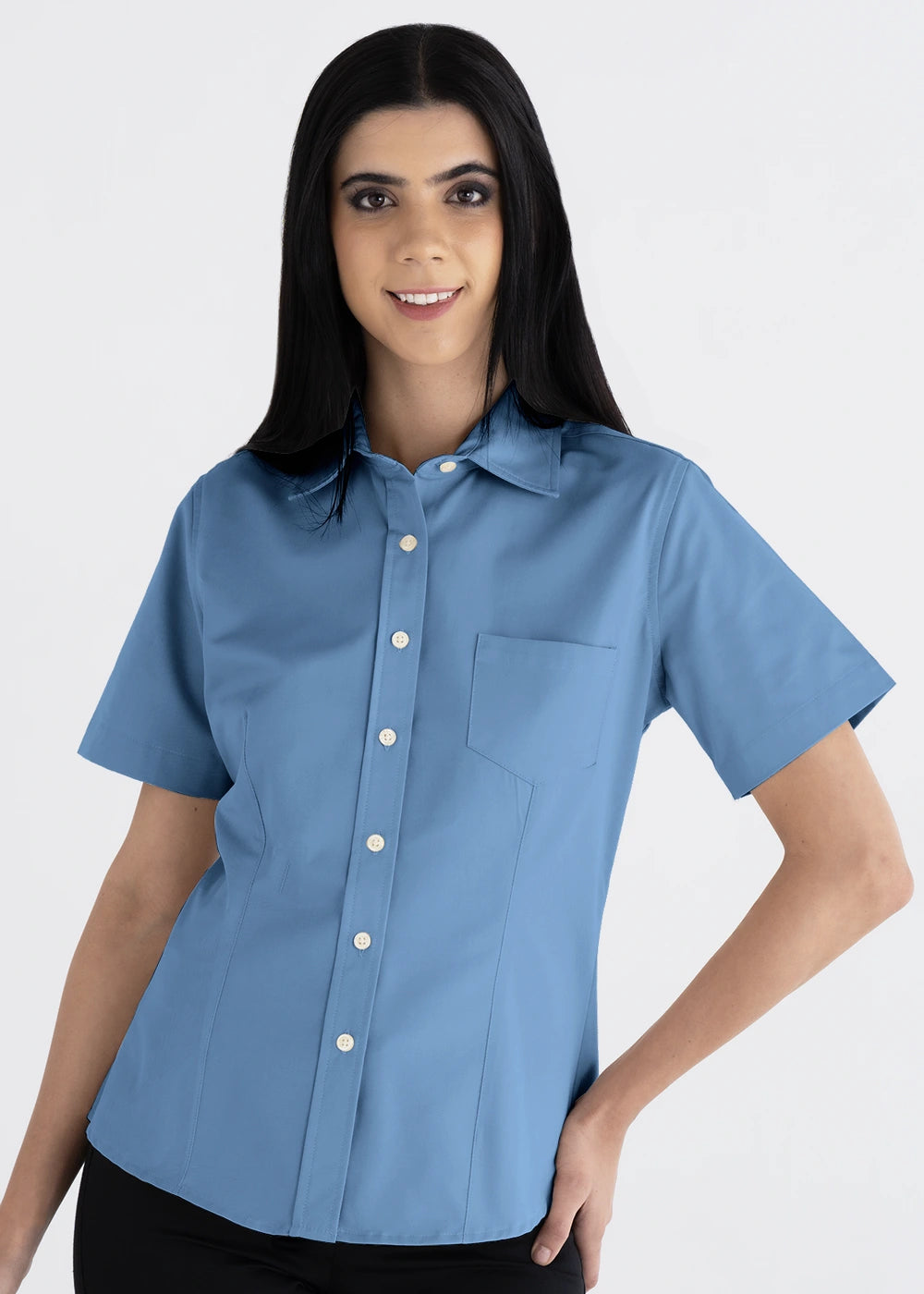 Blusa Mujer Manga Corta Polycotton