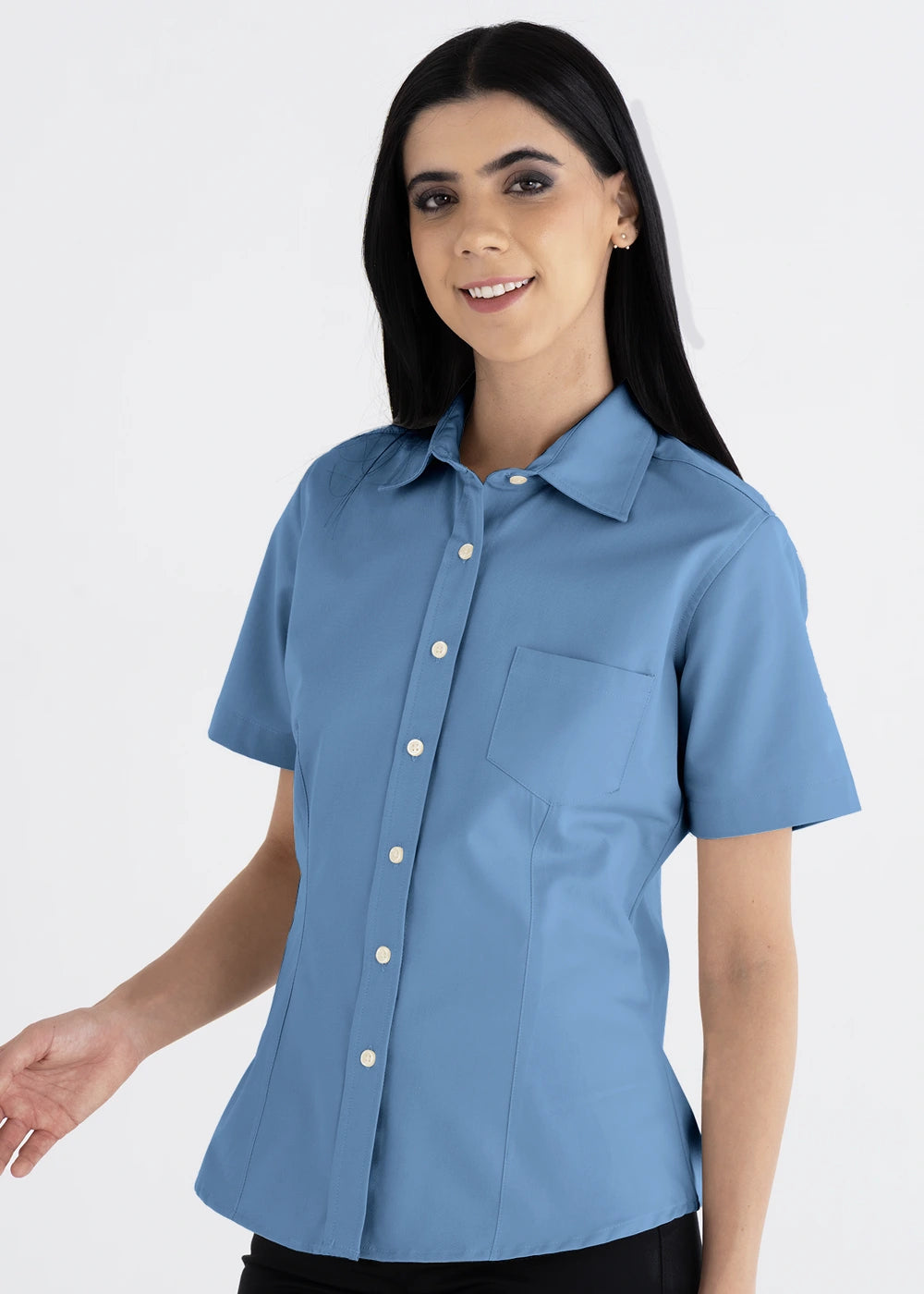 Blusa Mujer Manga Corta Polycotton