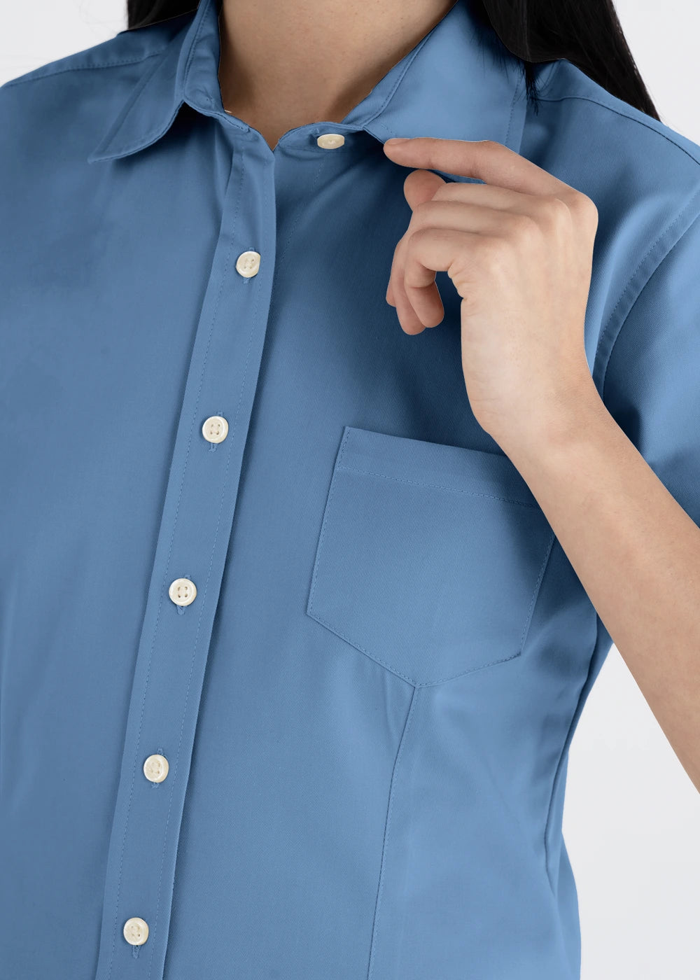 Blusa Mujer Manga Corta Polycotton