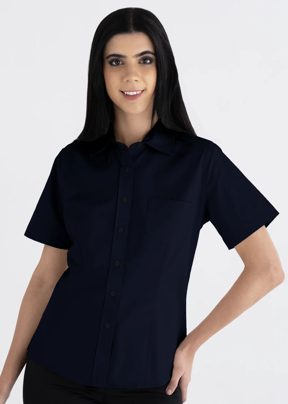 Blusa Mujer Manga Corta Polycotton