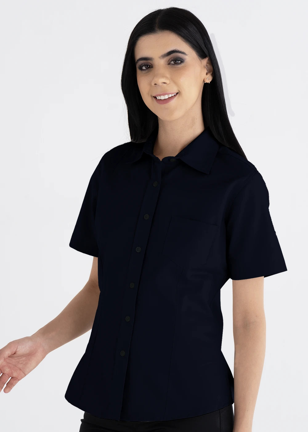 Blusa Mujer Manga Corta Polycotton