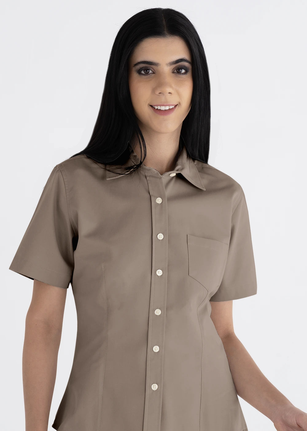 Blusa Mujer Manga Corta Polycotton