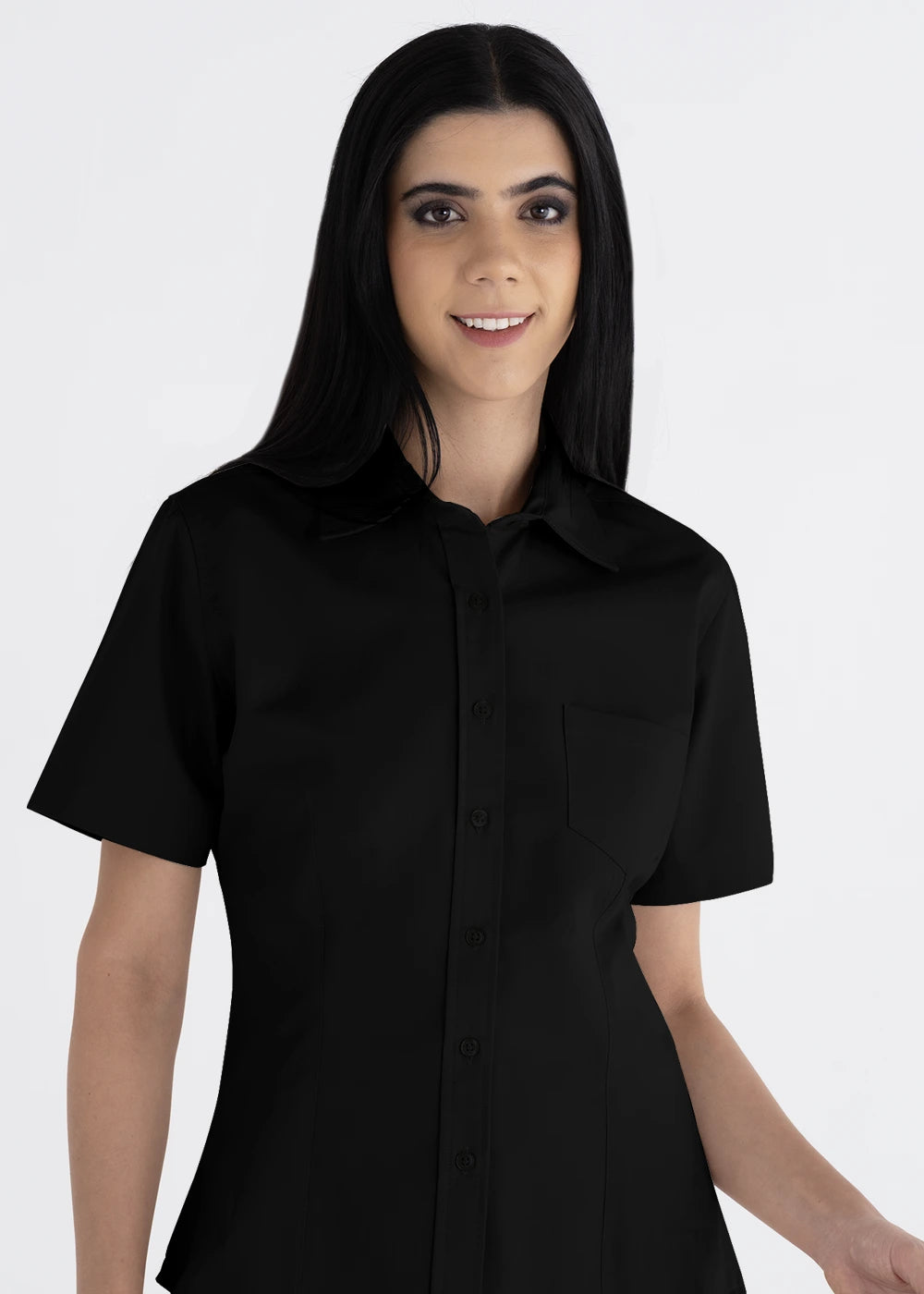 Blusa Mujer Manga Corta Polycotton