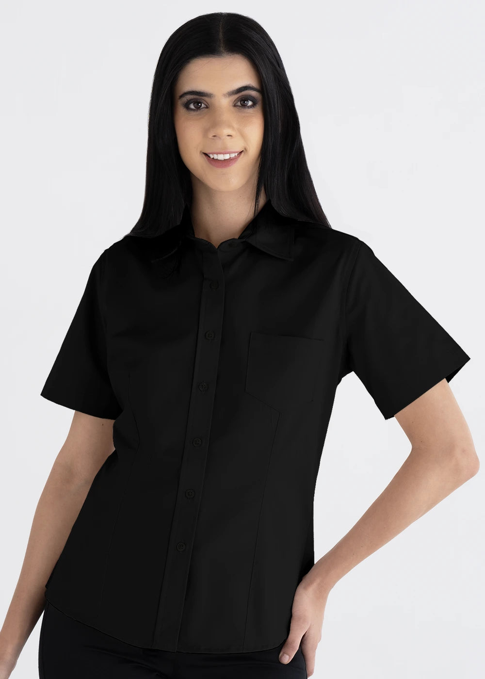 Blusa Mujer Manga Corta Polycotton