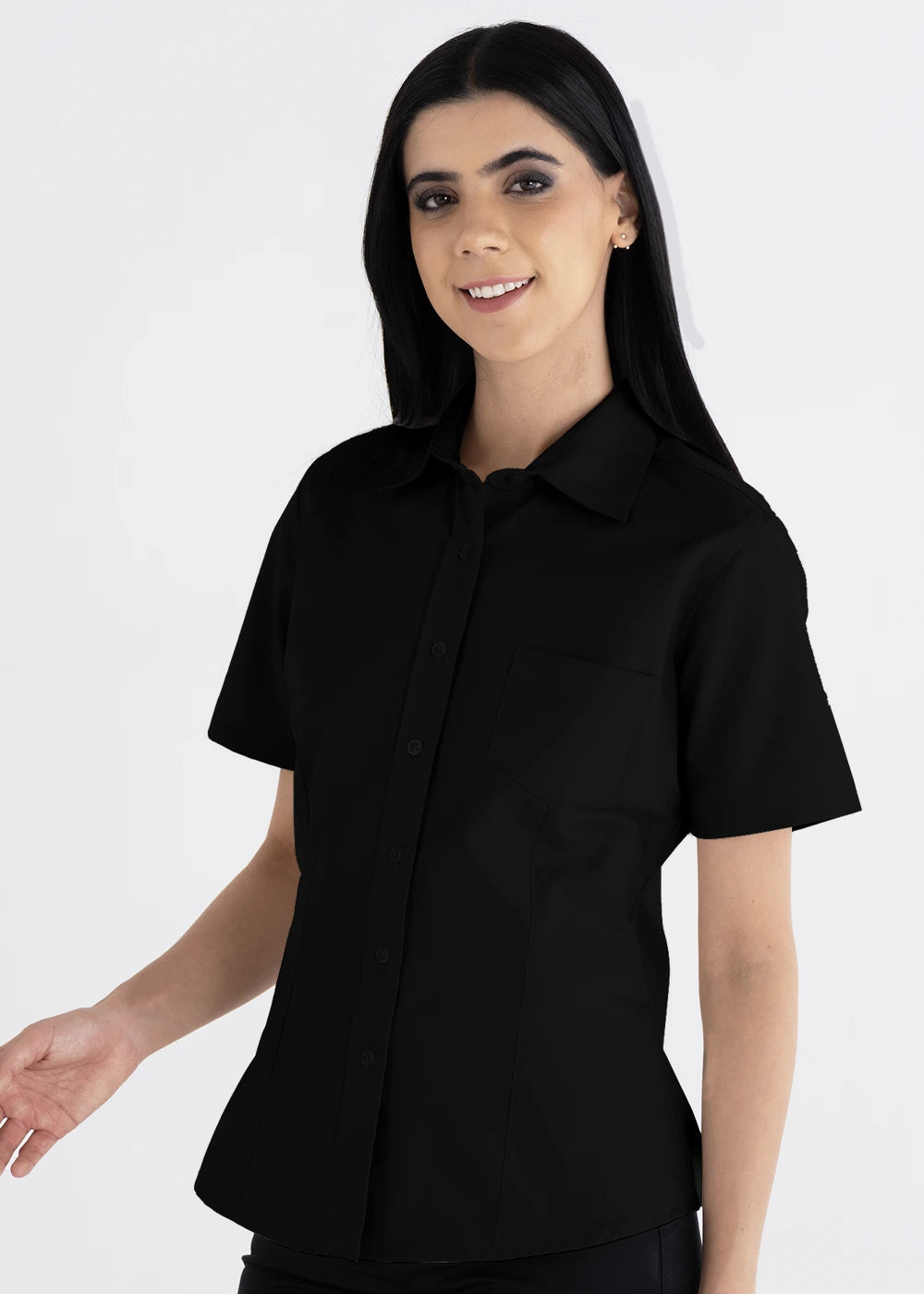 Blusa Mujer Manga Corta Polycotton