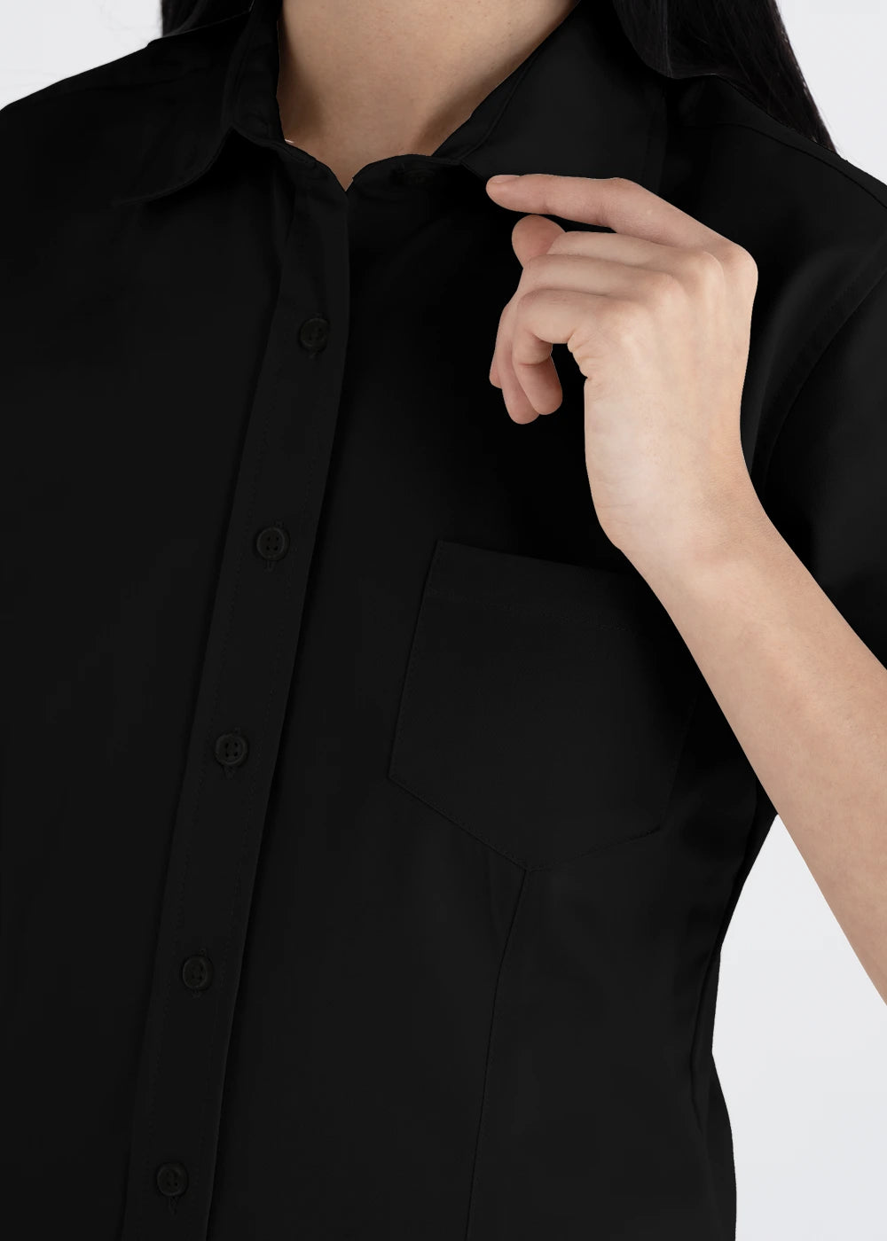Blusa Mujer Manga Corta Polycotton